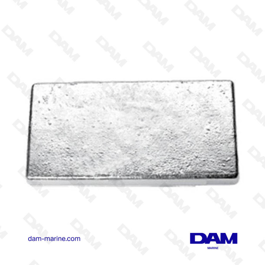ANODE PLAQUE BRUT 300X150X25MM - 8KG  - ZINC