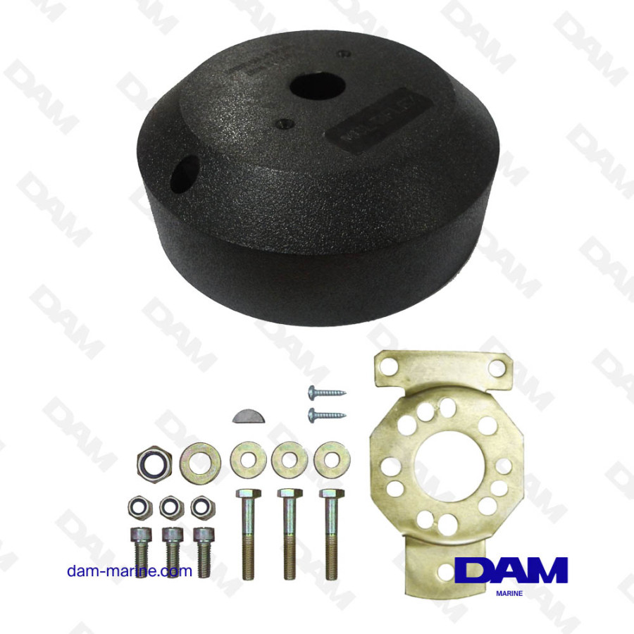 KIT DI MONTAGGIO CON CORNICE NERA A 90°