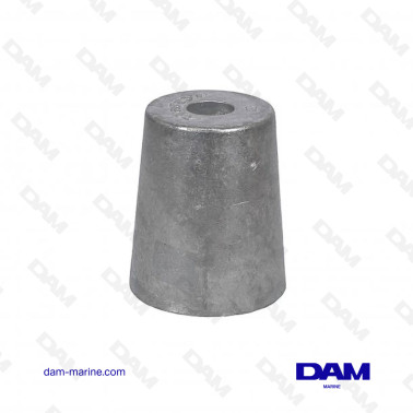 ANODE EMBOUT ARBRE 6 PANS 60MM