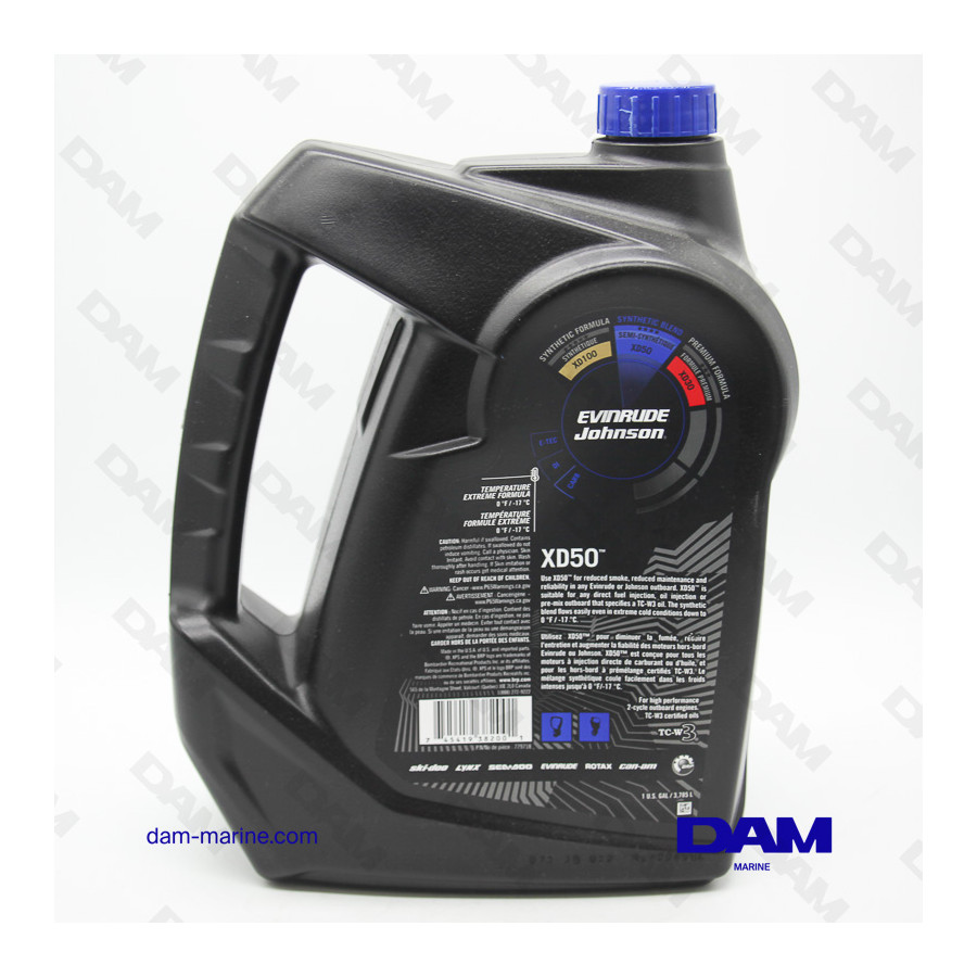 EVINRUDE ETEC BRP OMC 2T XD50 OIL 3.78L*