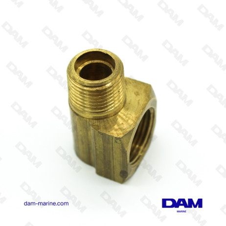 90° CONCAVE ELBOW FITTING MF - 3/8 X 1/2