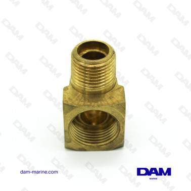 90° CONCAVE ELBOW FITTING MF - 3/8 X 1/2