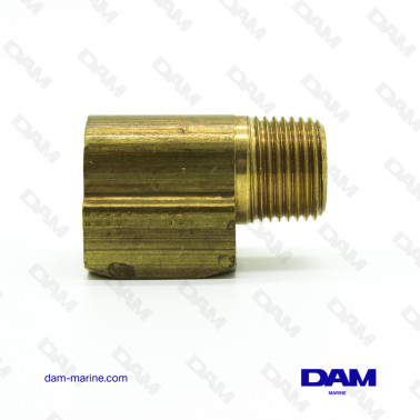 90° CONCAVE ELBOW FITTING MF - 3/8 X 1/2