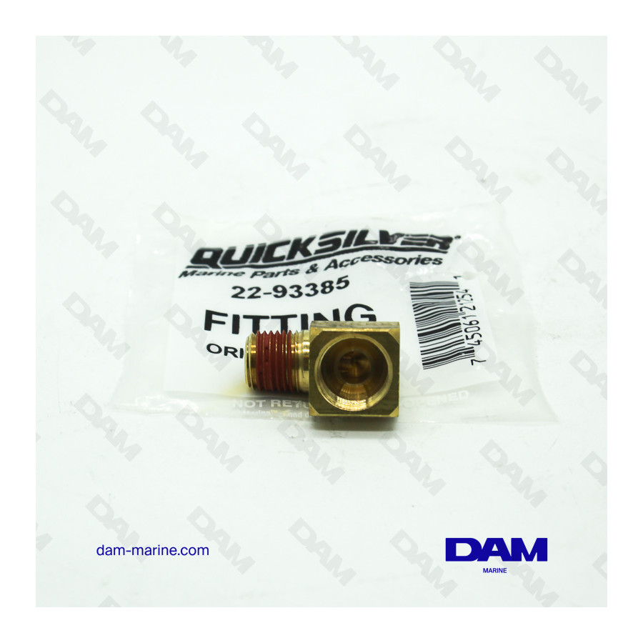 90° CONCAVE ELBOW FITTING MF - 1/4 X 3/8