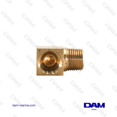 90° CONCAVE ELBOW FITTING MF - 3/8 X 3/8