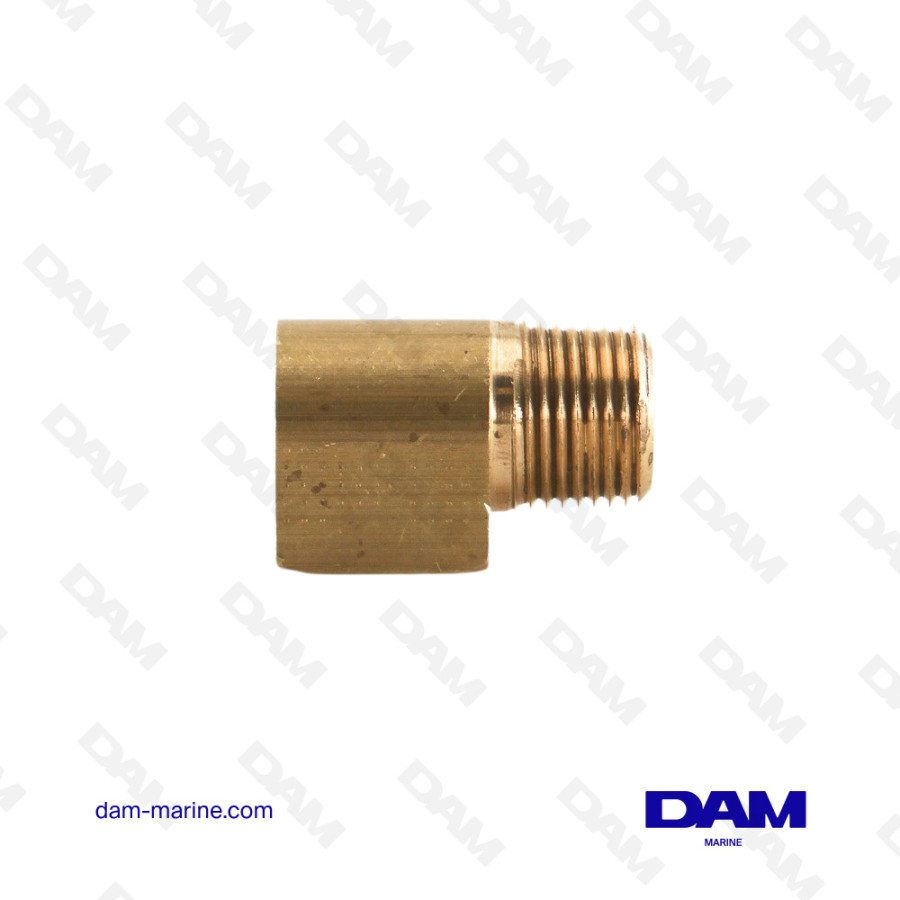90° CONCAVE ELBOW FITTING MF - 3/8 X 3/8