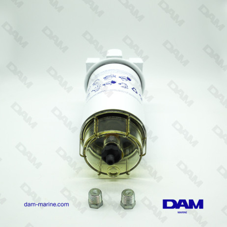 COMPLETE GASOLINE DECANTER FILTER 341L/H - PLASTIC BOWL