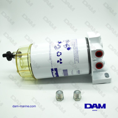 FILTRO DECANTADOR DE GASOLINA COMPLETO 341L/H - RECIPIENTE DE PLÁSTICO