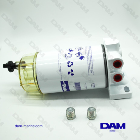 FILTRO DECANTADOR DE GASOLINA COMPLETO 341L/H - RECIPIENTE DE PLÁSTICO