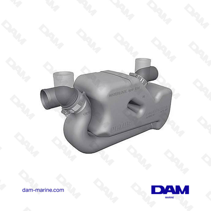 WATERLOCK VETUS SYNTHETIC LSS45 Ø 45 MM, SWIVEL INLET AND OUTLET ELBOWS
