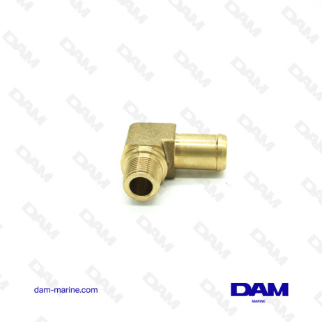 RACCORDO ACQUA A GOMITO 90° MM - 17MM