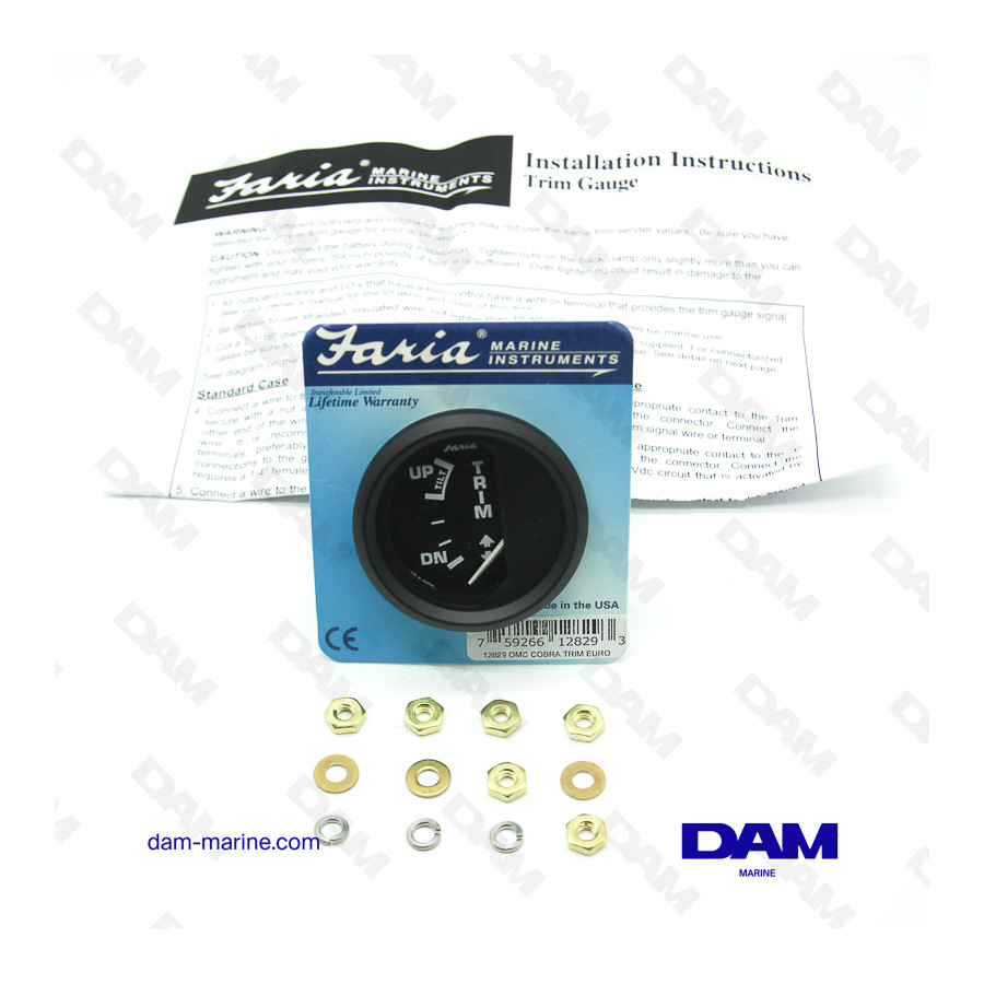 BRP OMC COBRA BLACK TRIM INDICATOR