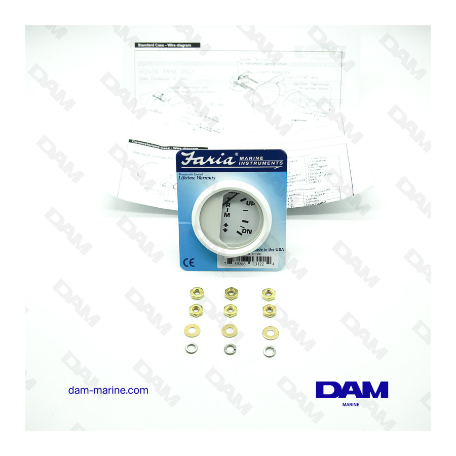 INDICATORE DI assetto bianco - MERCURY - VOLVO - YAMAHA