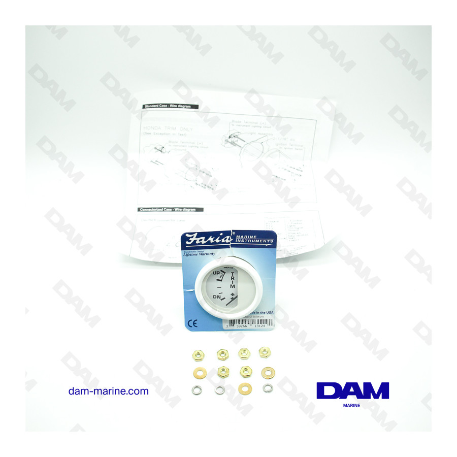INDICATEUR DE TRIM BLANC BRP OMC COBRA
