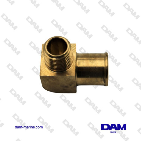 90° BRASS ELBOW WATER FITTING MM - 1/2 X 1