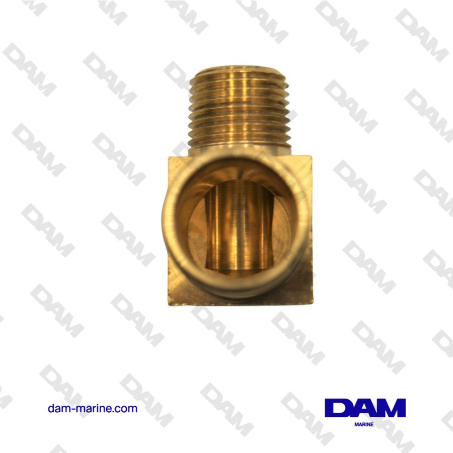 RACCORD EAU COUDE LAITON 90° MM - 1/2 X 1