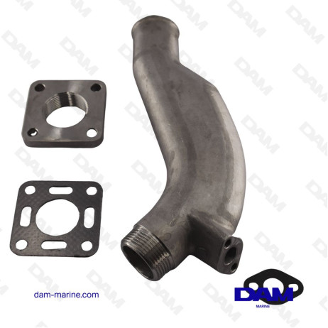 VOLVO STAINLESS STEEL EXHAUST ELBOW MD6-17 - 833998