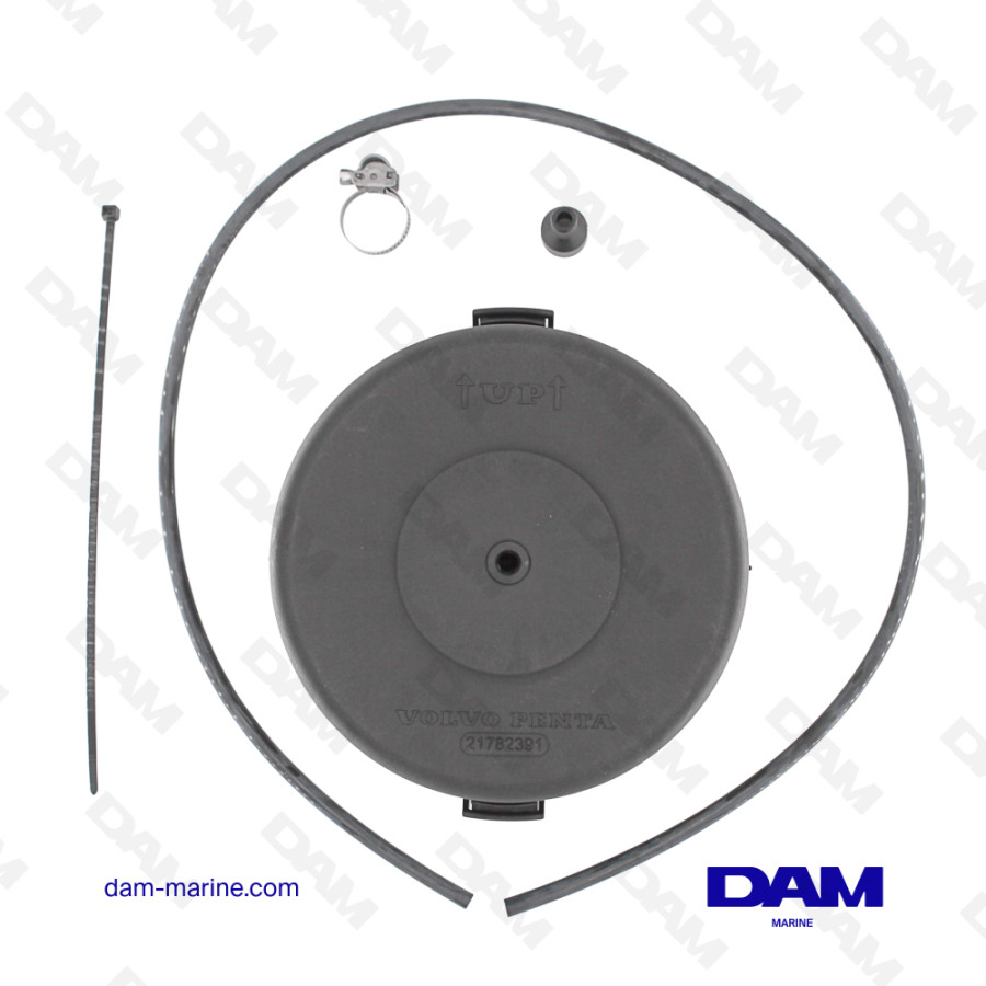 VOLVO COMPLETE PLASTIC AIR FILTER CONVERSION KIT - 15.5CM