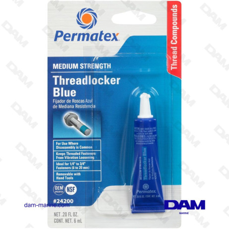 BLUE THREADLOCKER MEDIUM STRENGTH