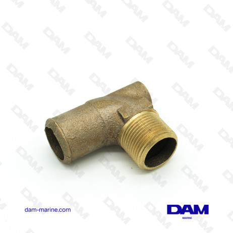 RACCORDO ACQUA GOMITO 90° IN OTTONE MM 1" X 1-1/4