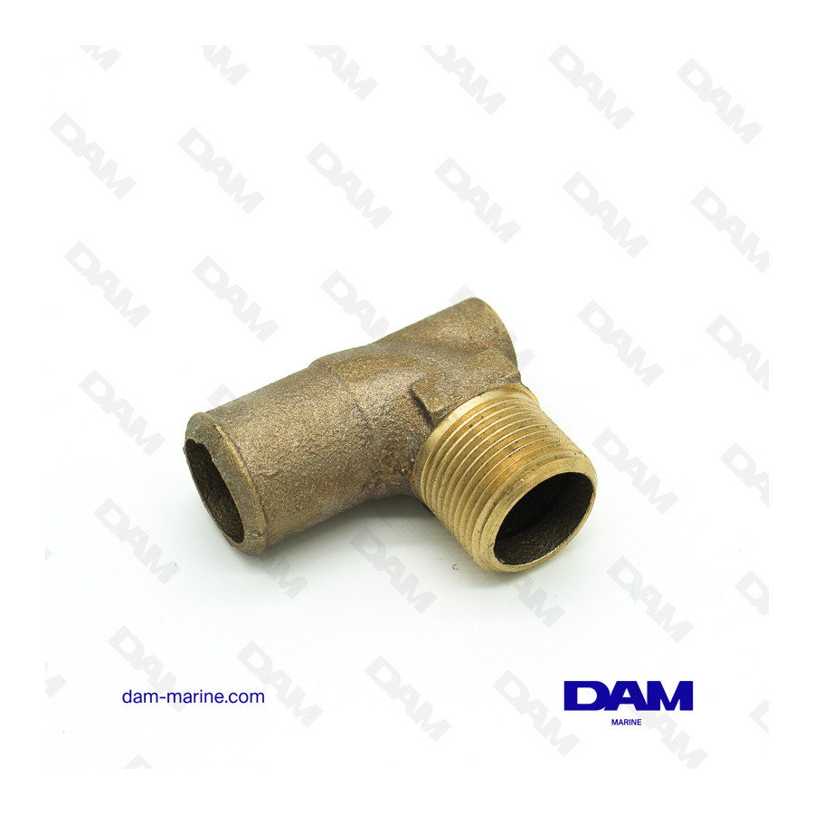 90° BRASS ELBOW WATER FITTING MM 1" X 1-1/4