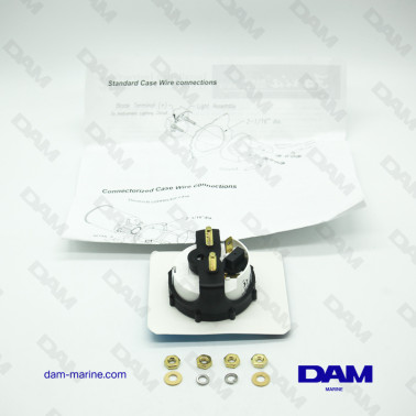 INDICATEUR DE CHARGE VOLTMETRE BLANC 10 - 16 VOLTS