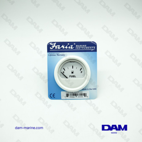 WHITE FUEL LEVEL INDICATOR E-1/2-F