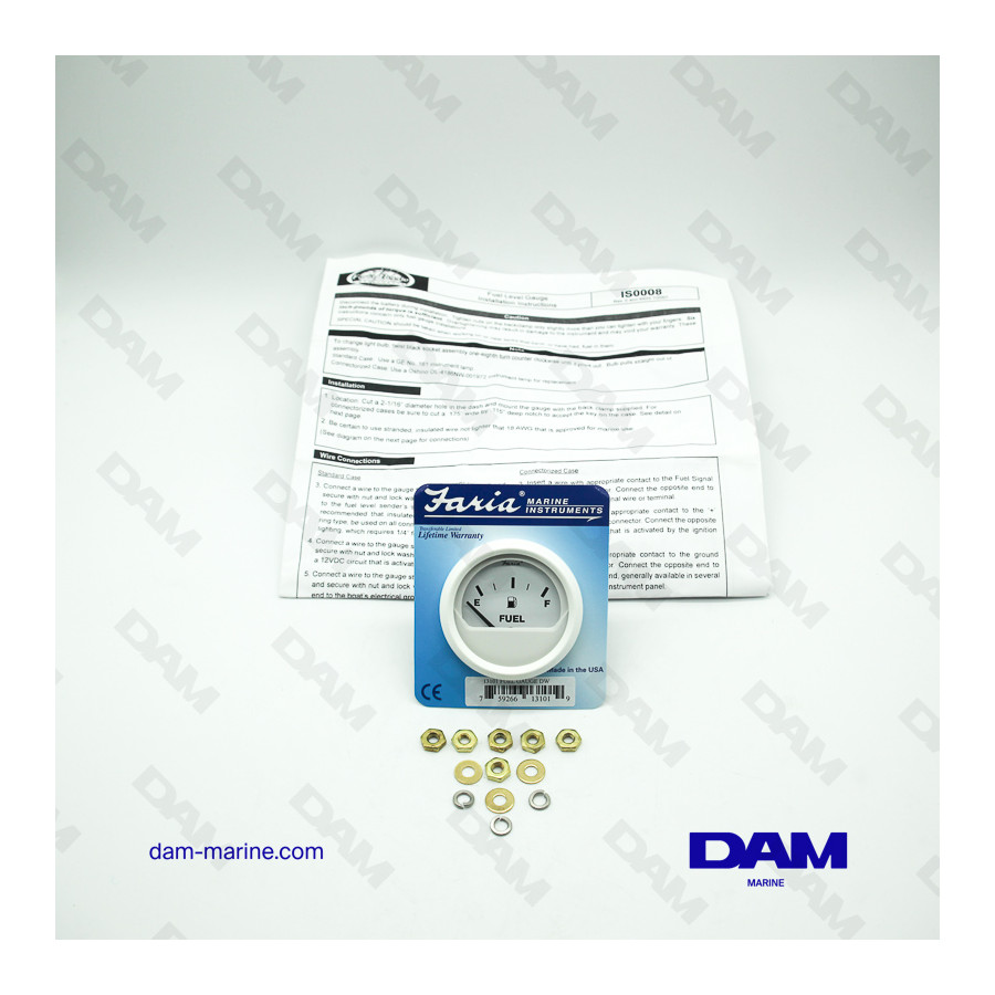 INDICADOR DE NIVEL DE COMBUSTIBLE BLANCO E-1/2-F