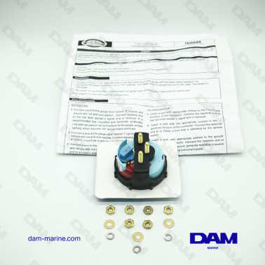 INDICADOR DE NIVEL DE COMBUSTIBLE NEGRO E-1/2-F