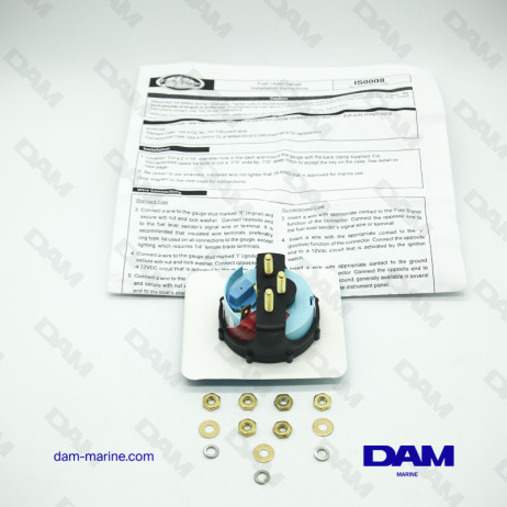 INDICATEUR NIVEAU DE CARBURANT NOIR E-1/2-F