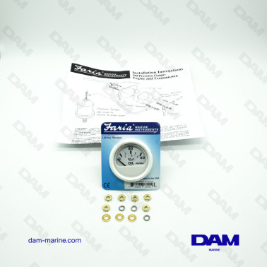 WHITE OIL PRESSURE INDICATOR PSI