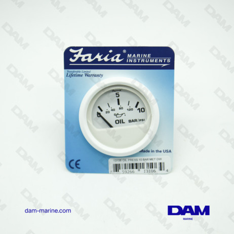 WHITE OIL PRESSURE INDICATOR BAR