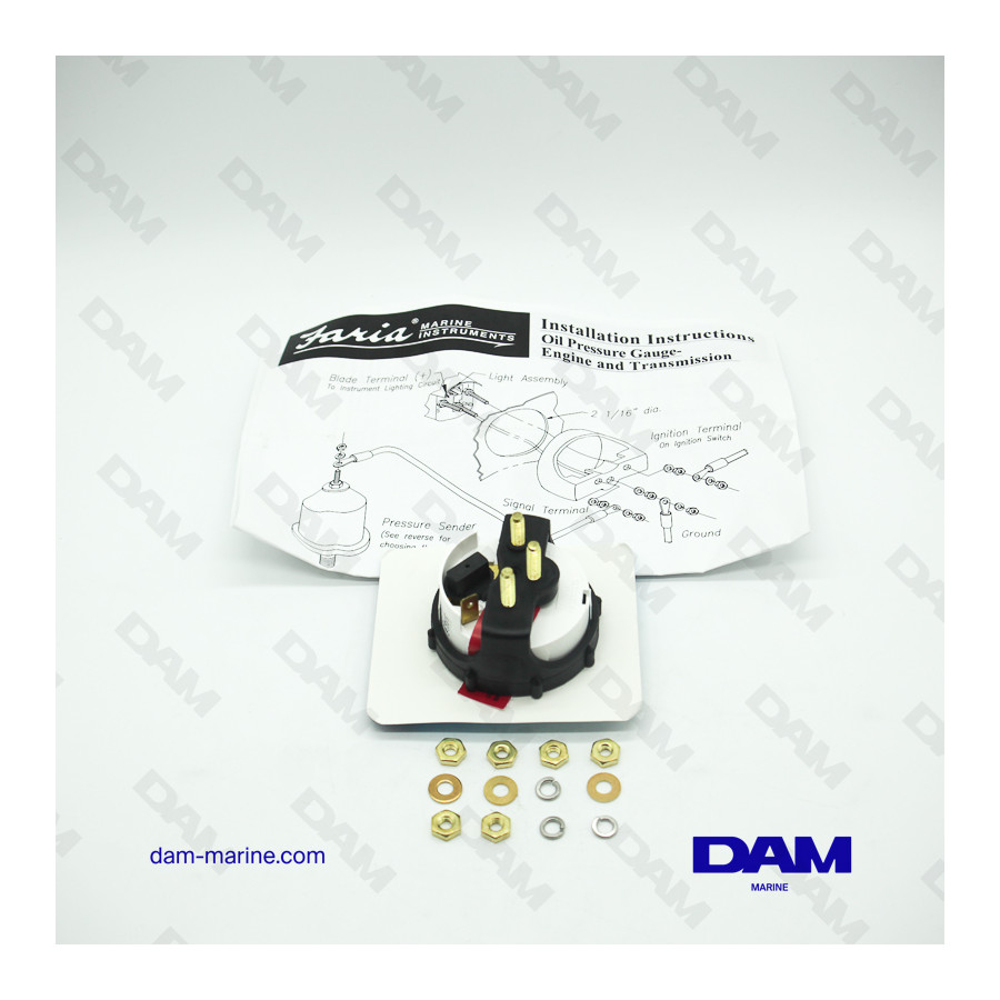 WHITE OIL PRESSURE INDICATOR BAR