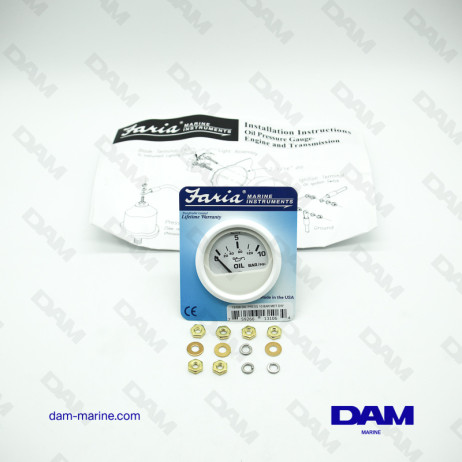 WHITE OIL PRESSURE INDICATOR BAR