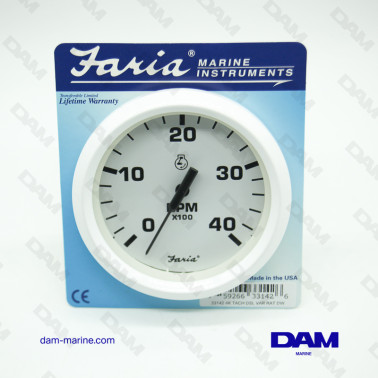 WHITE DIESEL REV COUNTER...