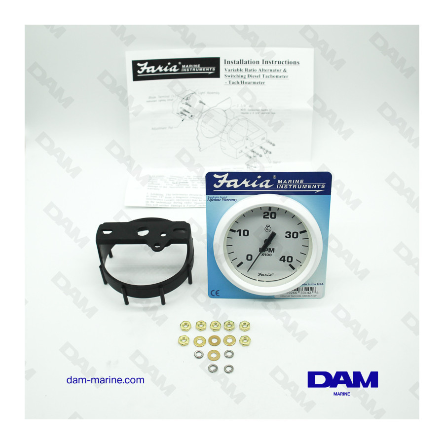 CUENTARREVOLUCIONES DIÉSEL BLANCO 0-4000 RPM