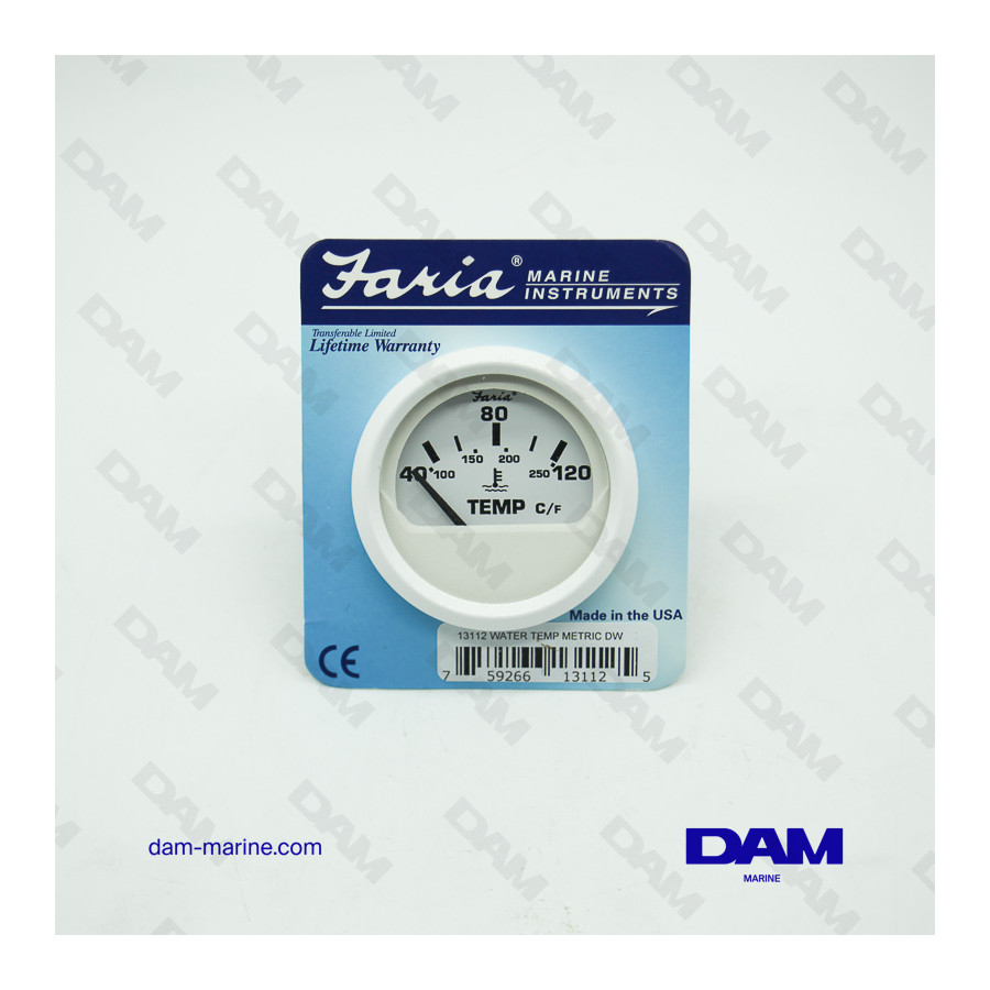 WHITE WATER TEMPERATURE INDICATOR F-C°
