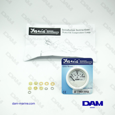 INDICATEUR DE TEMPERATURE EAU BLANC F-C°