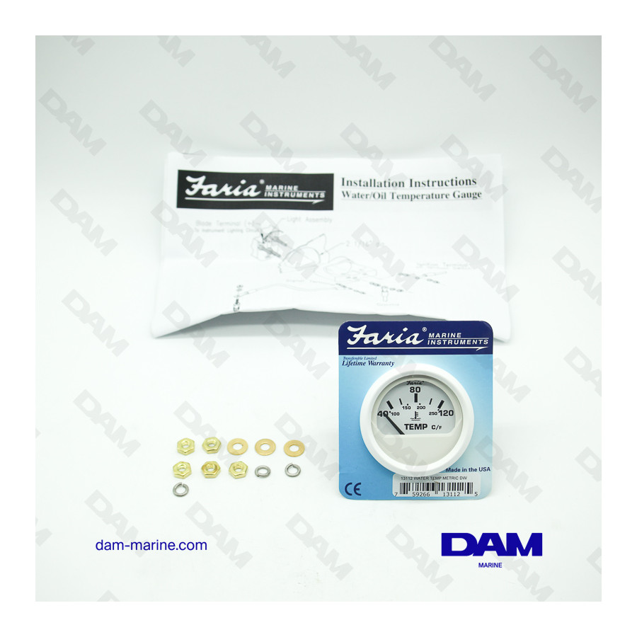 INDICATEUR DE TEMPERATURE EAU BLANC F-C°