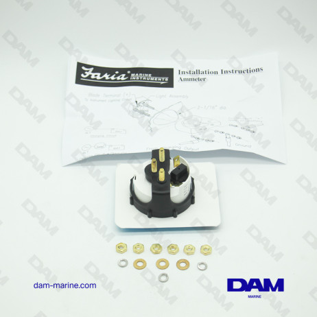 60 AMPS WHITE VOLTAGE INDICATOR AMMETER