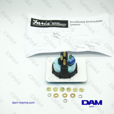 INDICATEUR DE TENSION AMPEREMETRE NOIR 60 AMPS