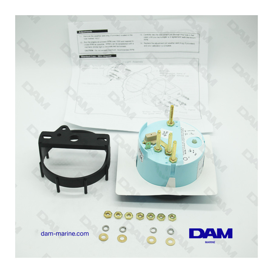 CUENTARREVOLUCIONES DIÉSEL NEGRO 0-4000 RPM MEDIDOR DE HORARIO