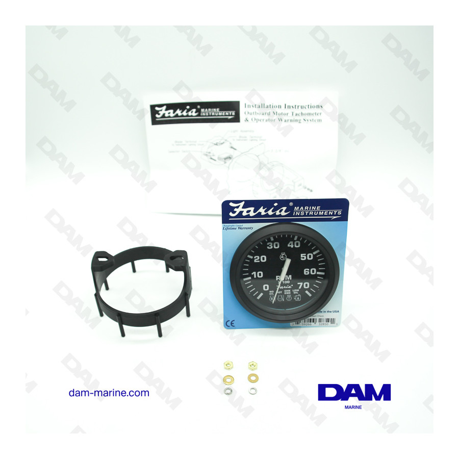 COMPTE TOURS NOIR SYSTEM CHECK BRP 0-7000 TRS