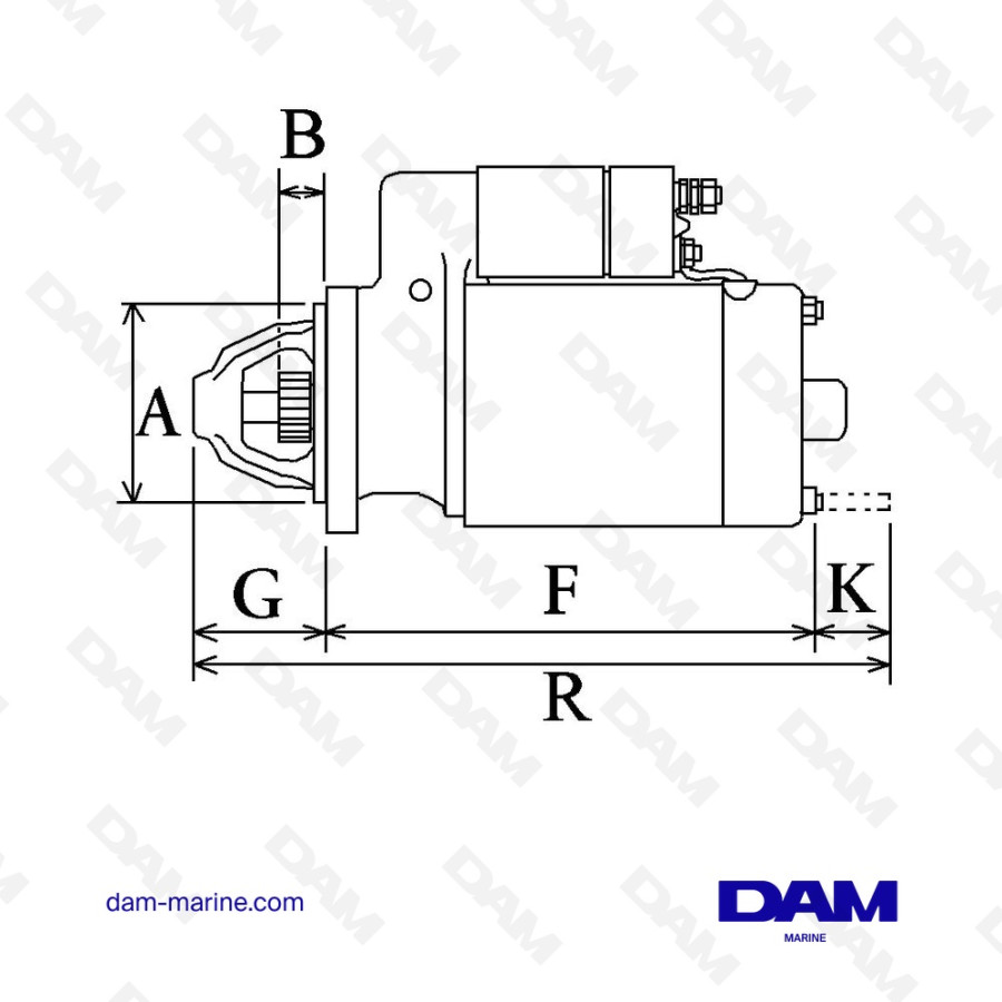 DEMARRIOR DIESEL VM494 4CYL