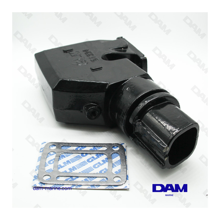 COUDE ECHAPPEMENT V8 FORD INJECTION DROIT