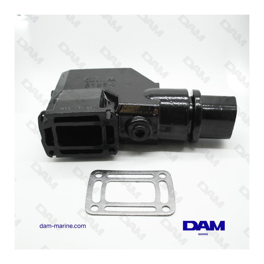 COUDE ECHAPPEMENT V8 FORD INJECTION DROIT