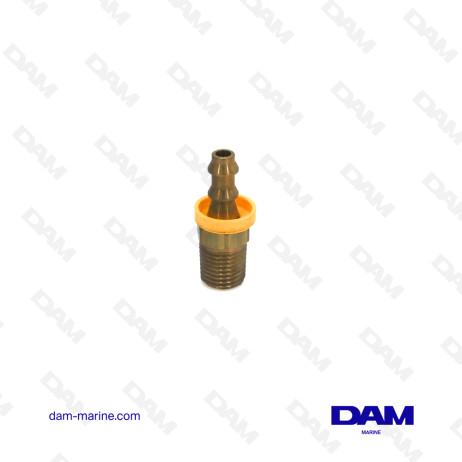 STRAIGHT FUEL FITTING - 1/4 X 6MM