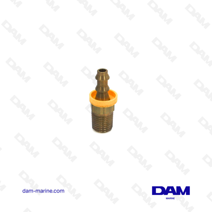 STRAIGHT FUEL FITTING - 1/4 X 6MM