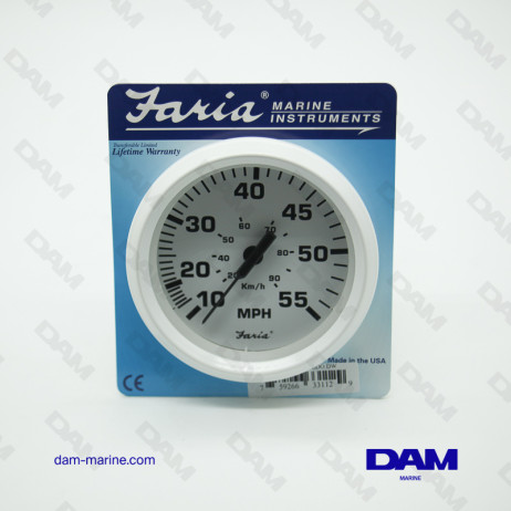 WHITE SPEED INDICATOR 0-55 MPH