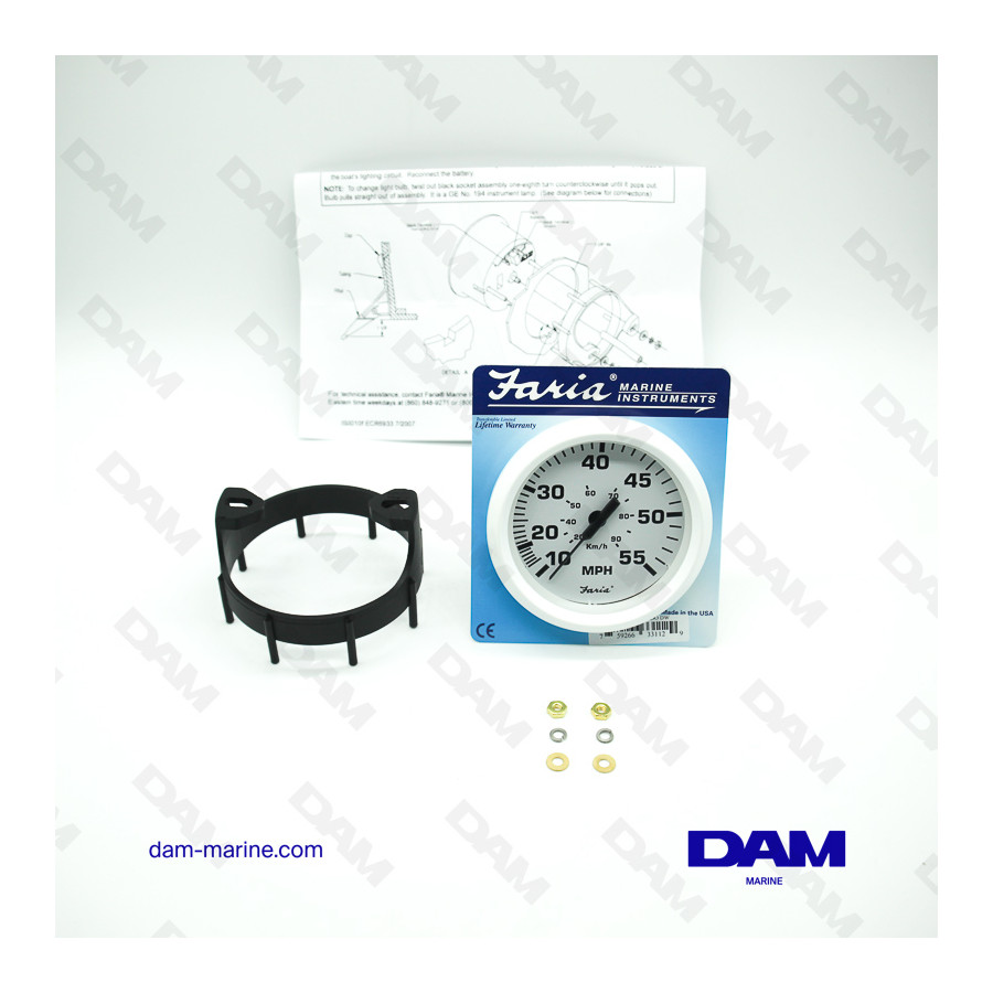 INDICATORE DI VELOCITÀ BIANCO 0-55 MPH